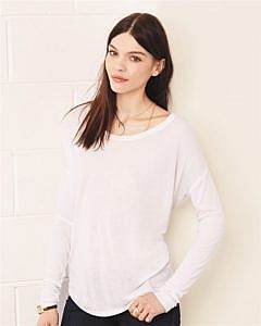 Bella + Canvas - Women's Flowy Long Sleeve Tee with 2x1 Sleeves - 8852