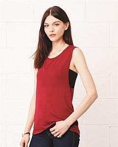 Bella + Canvas Junior's Flowy Scoopneck Muscle Tank