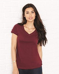 Bella + Canvas - Women's Short Sleeve Jersey V-Neck Tee - 6005