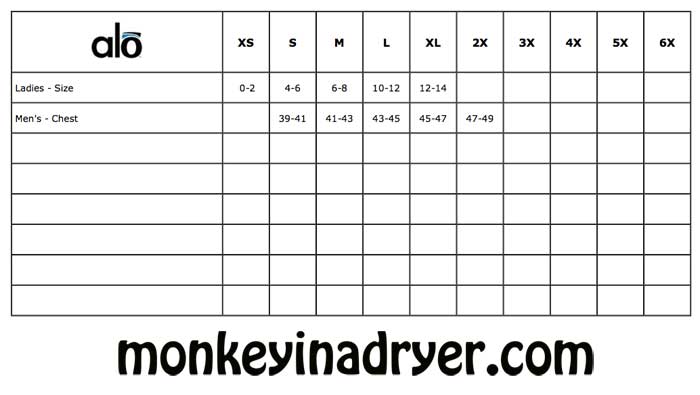 All Sport Size Chart