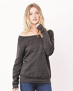 Bella + Canvas Women's Sponge Fleece Wide Neck Sweatshirt