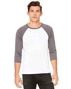 Bella + Canvas Unisex Three-Quarter Sleeve Baseball Shirt