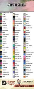 Comfort Colors Color Chart