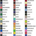 Comfort Colors Color Chart